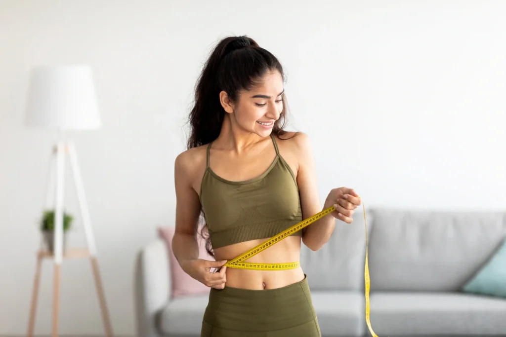 Lady with perfect tummy and body after Weight Loss treatment in Sugar Land, TX
